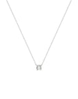14K witgoud collier zirkonia 42 cm 4105388 - PansiteNederland.nl