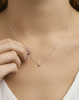 14K witgoud collier zirkonia 42 cm 4105388 - PansiteNederland.nl