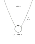 14K witgoud collier rondje 0,8 mm 40 - 42 - 44 cm 4105390 - PansiteNederland.nl