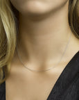 14K witgoud collier anker gediamanteerd 1,1 mm 41 + 4 cm 4105559 - PansiteNederland.nl