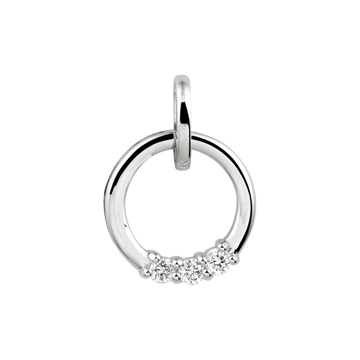 Fantasy Collection Hanger diamant 0.09ct h si 14K witgoud