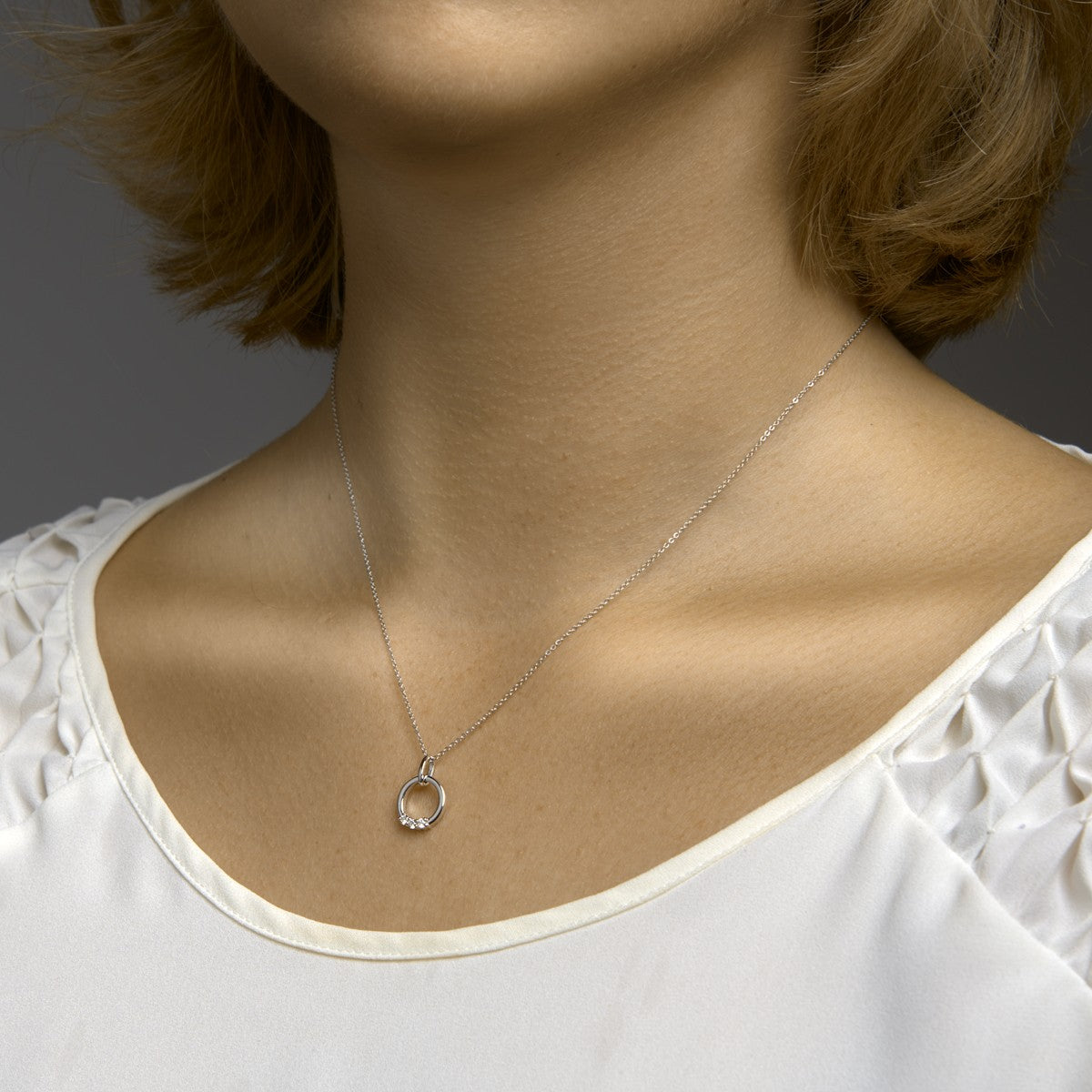 Fantasy Collection Hanger diamant 0.09ct h si 14K witgoud