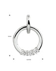 14K witgoud hanger diamant 0.09ct h si 4105589 - PansiteNederland.nl