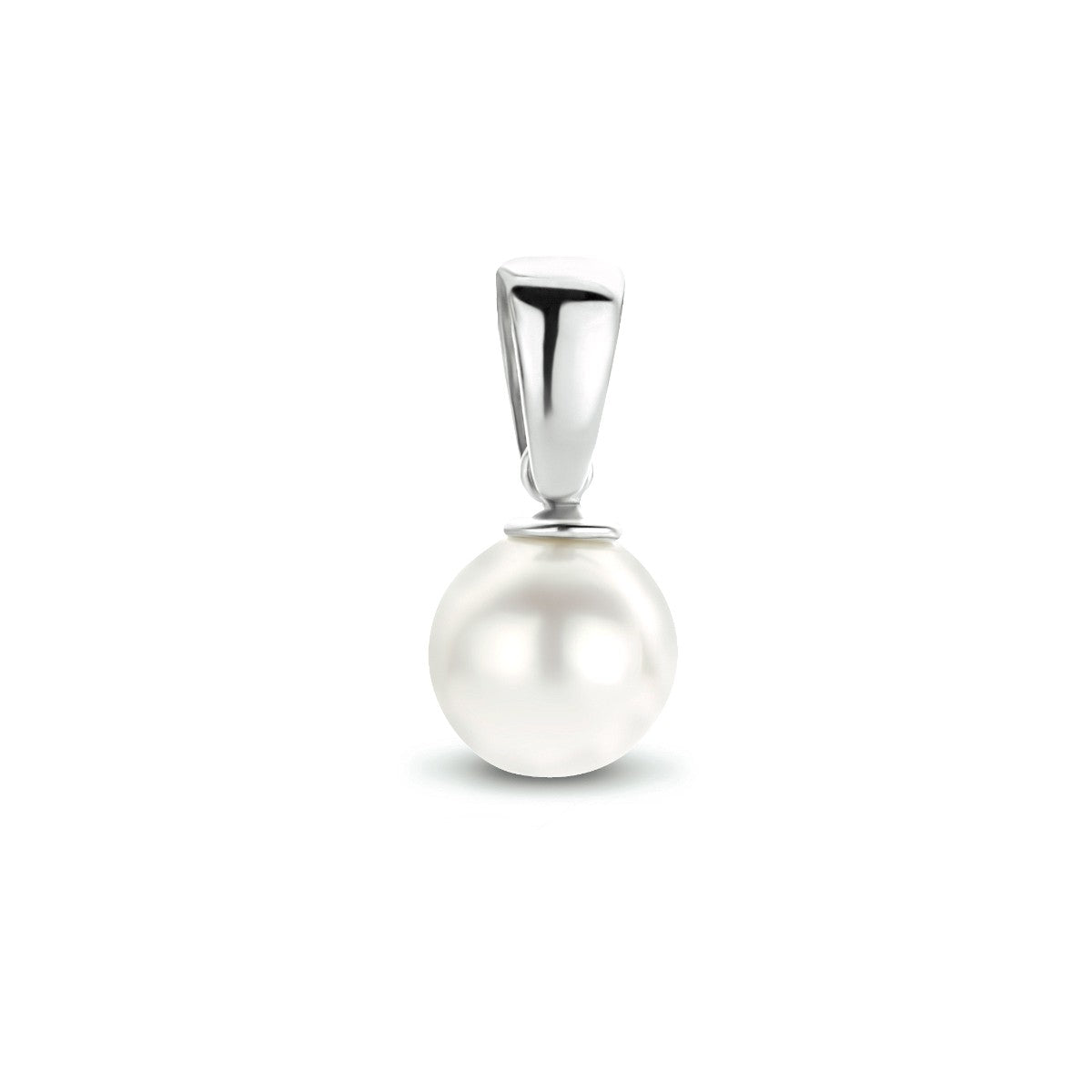 Fantasy Collection Hanger parel 10 mm 14K witgoud