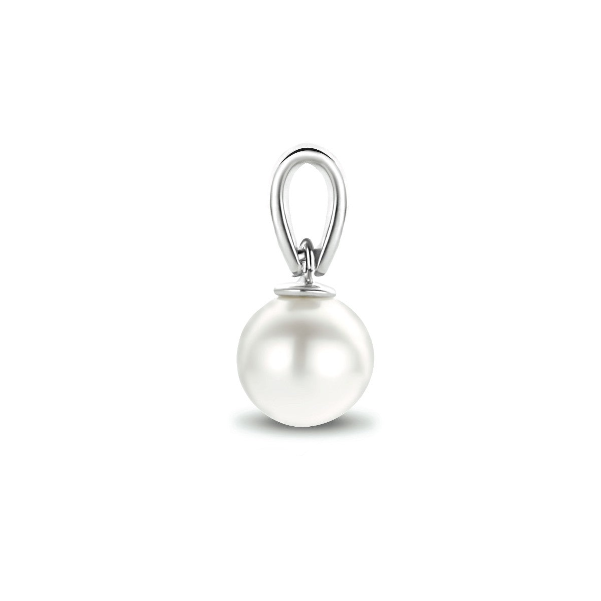 Fantasy Collection Hanger parel 10 mm 14K witgoud
