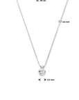 14K witgoud collier zirkonia 42 - 45 cm 4105650 - PansiteNederland.nl