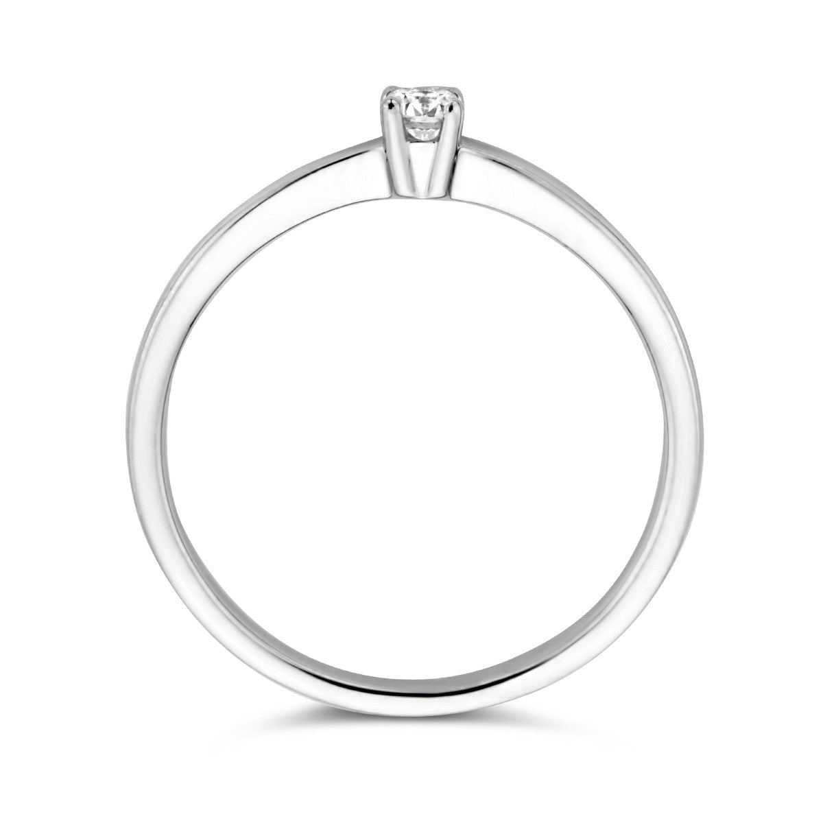 Fantasy Collection Aanzoeksring diamant 0.10ct h si 14K witgoud