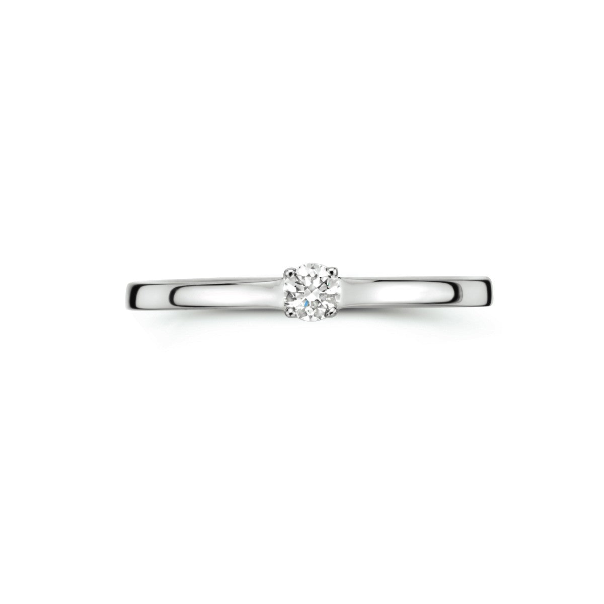 Fantasy Collection Aanzoeksring diamant 0.10ct h si 14K witgoud