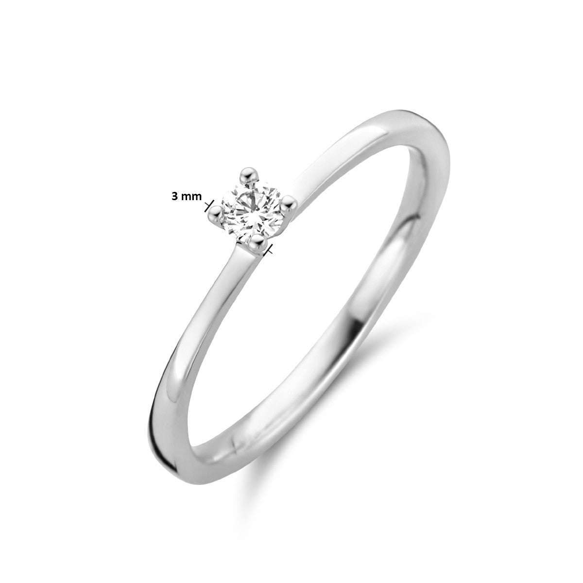 Fantasy Collection Ring diamant 0.10ct h si 14K witgoud