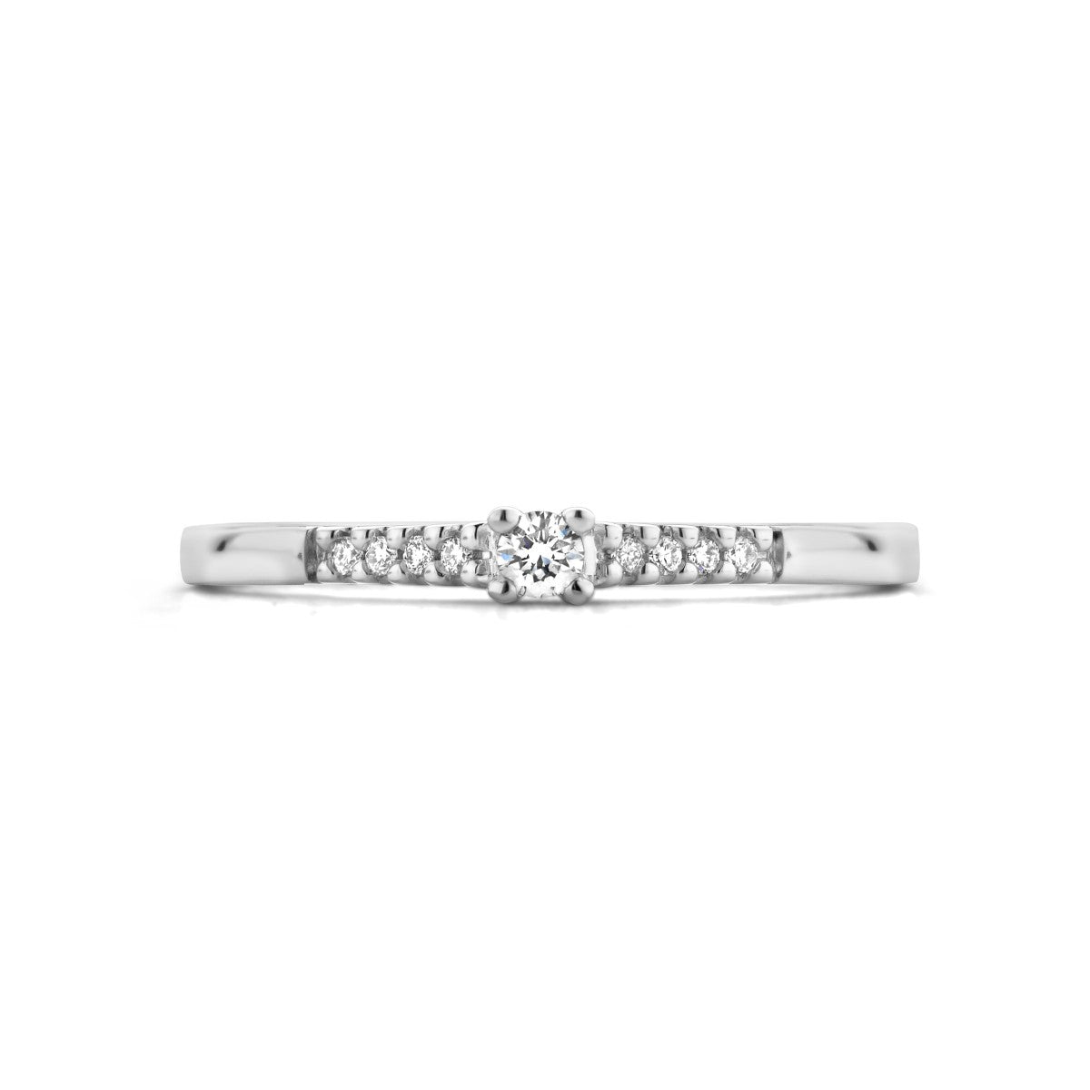 Fantasy Collection Ring diamant 0.07ct h si 14K witgoud