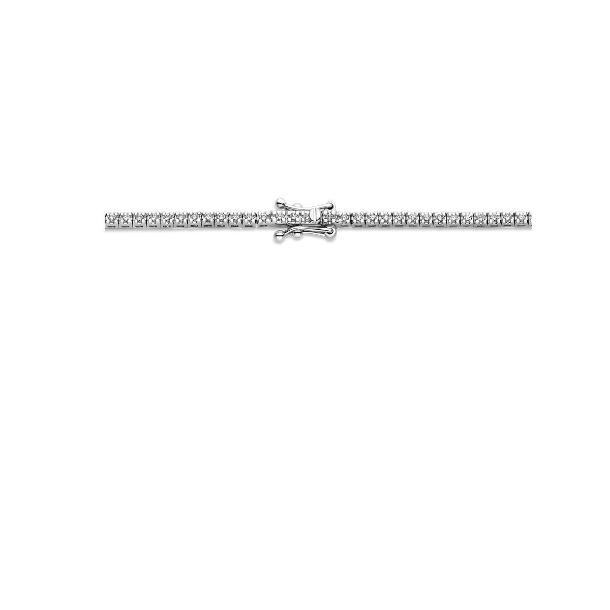 Fantasy Collection Tenniscollier diamant 2.00ct h si 1,9 mm 42 cm 14K witgoud