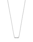 14K witgoud collier balkje diamant 0.04ct h si 42 - 45 cm 4106020 - PansiteNederland.nl