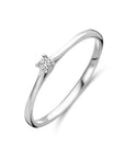 14K Witgouden Aanzoeksring Diamant 0.05Ct H Si 4106031 - PansiteNederland.nl