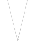 14K witgoud collier diamant 0.05ct h si 42 - 45 cm 4106072 - PansiteNederland.nl