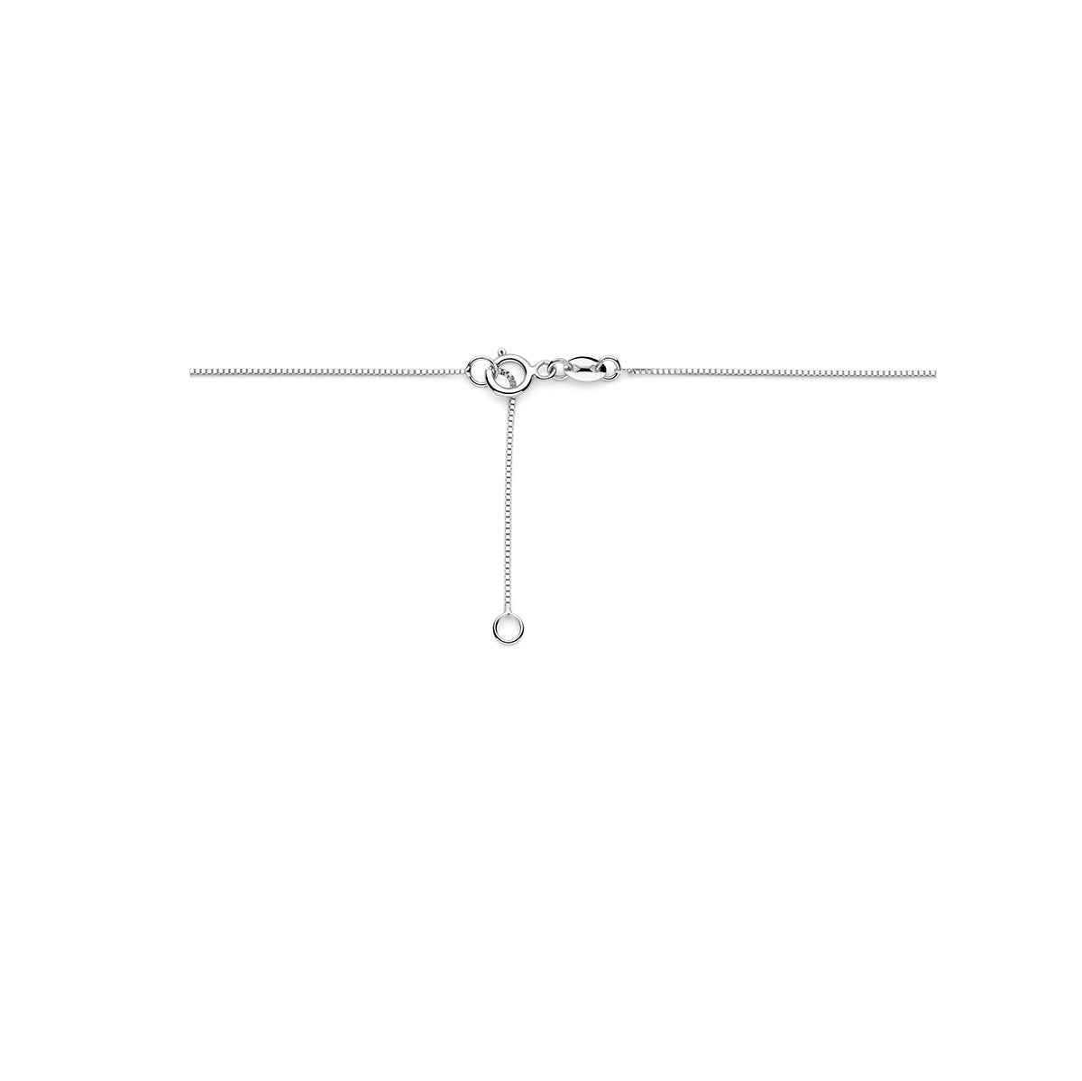 Fantasy Collection Collier diamant 0.05ct h si 42 - 45 cm 14K witgoud