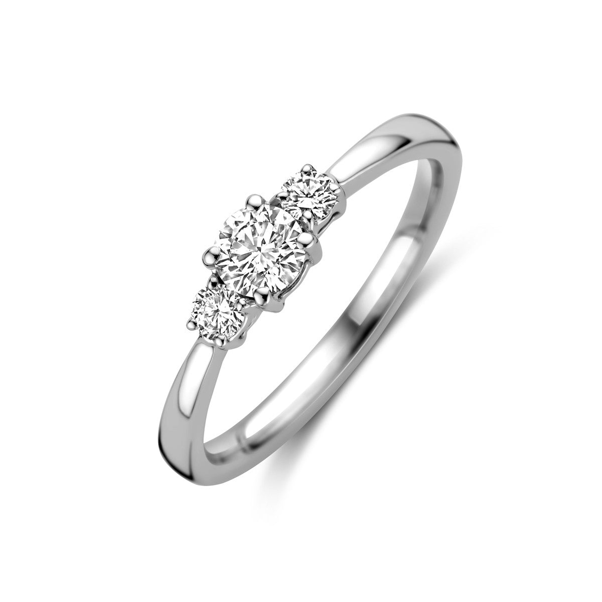 Fantasy Collection Ring trilogie lab grown diamant 0.46ct h si 14K witgoud