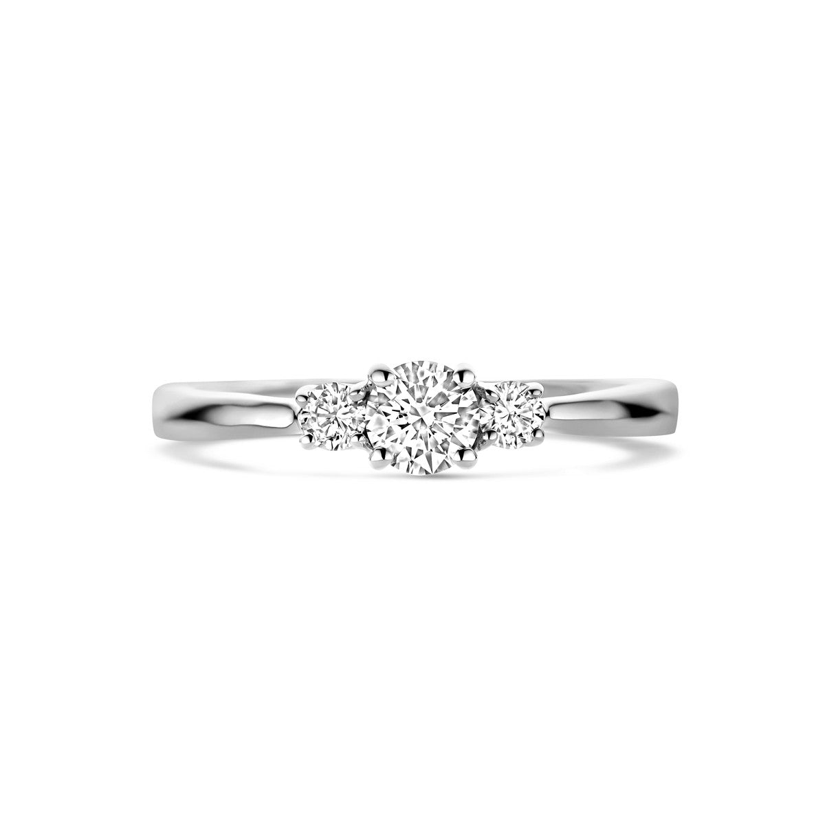 Fantasy Collection Ring trilogie lab grown diamant 0.46ct h si 14K witgoud