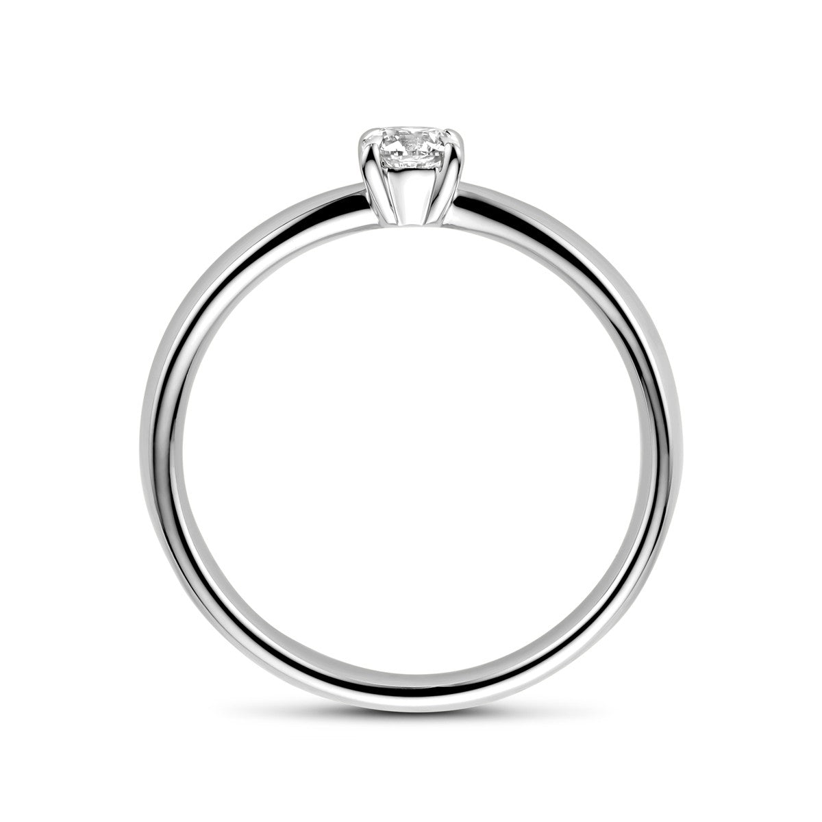 Fantasy Collection Aanzoeksring diamant 0.25ct h si 14K witgoud