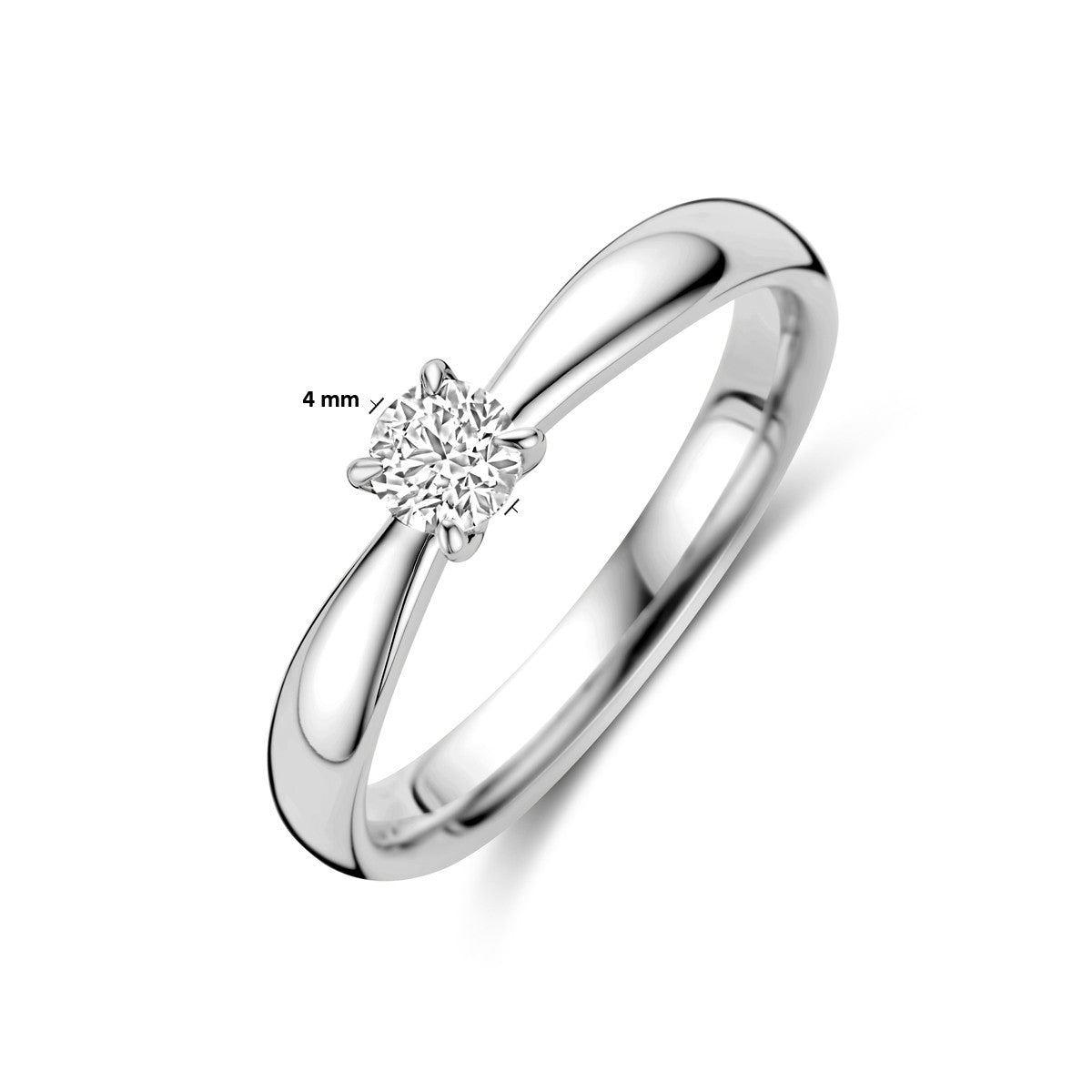 Fantasy Collection Aanzoeksring diamant 0.25ct h si 14K witgoud