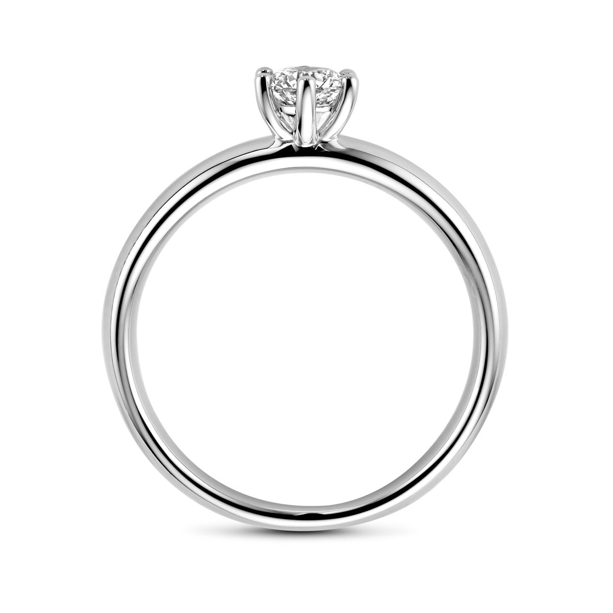 Fantasy Collection Aanzoeksring diamant 0.33ct h si 14K witgoud