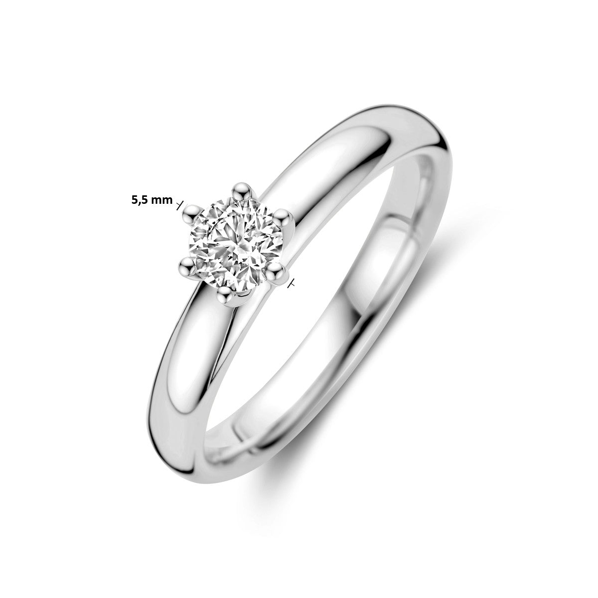 Fantasy Collection Aanzoeksring diamant 0.33ct h si 14K witgoud
