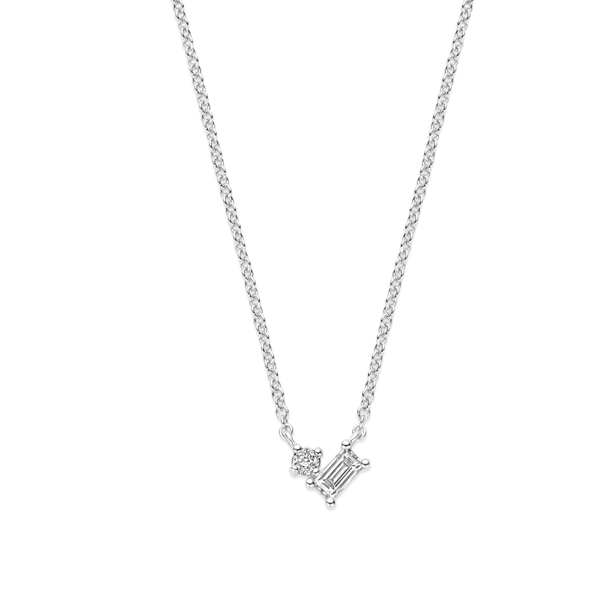 Fantasy Collection Collier diamant 0.16ct h si 41 - 43 - 45 cm 14K witgoud