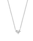 14K witgoud collier diamant 0.16ct h si 41 - 43 - 45 cm 4106221 - PansiteNederland.nl
