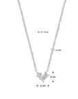 14K witgoud collier diamant 0.16ct h si 41 - 43 - 45 cm 4106221 - PansiteNederland.nl