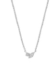 14K witgoud collier diamant 0.14ct h si 41 - 43 - 45 cm 4106223 - PansiteNederland.nl