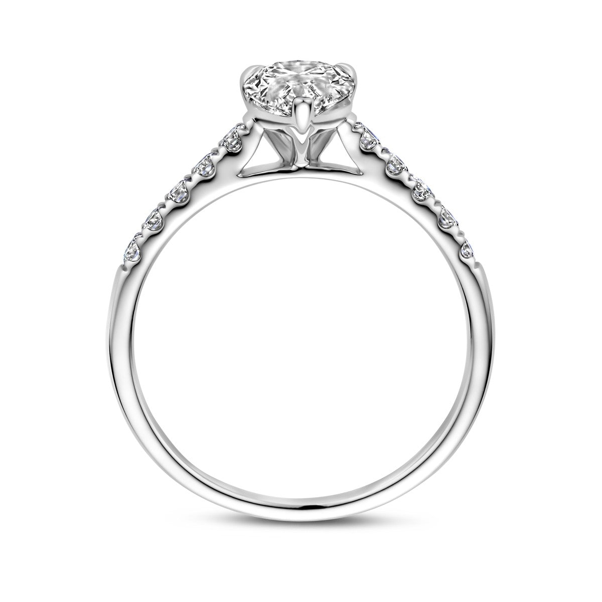 Fantasy Collection Ring lab grown diamant 1.22ct h si 14K witgoud