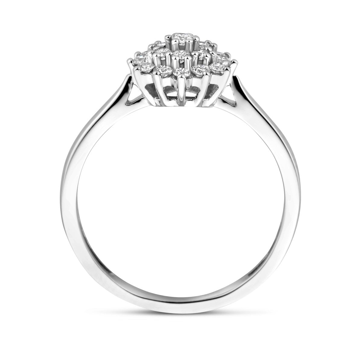 Fantasy Collection Ring lab grown diamant 0.33ct h si 14K witgoud