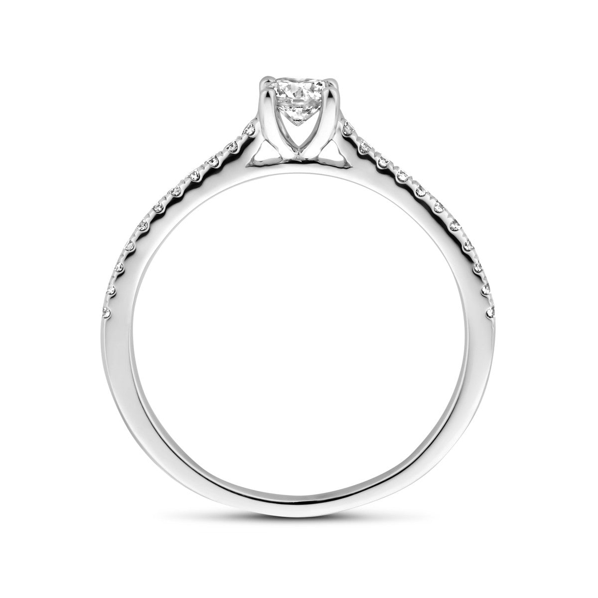 Fantasy Collection Ring lab grown diamant 0.39ct h si 14K witgoud