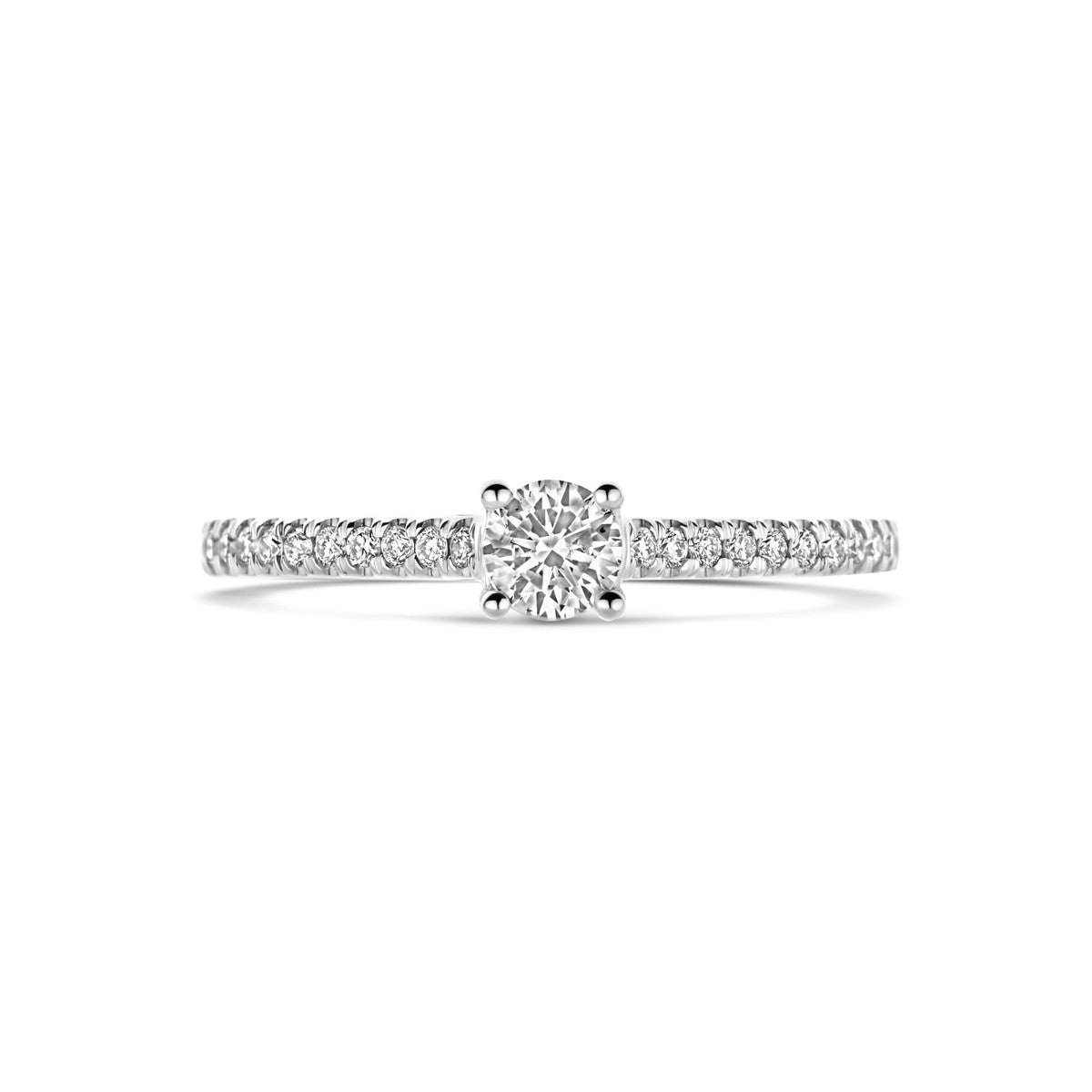 Fantasy Collection Ring lab grown diamant 0.39ct h si 14K witgoud