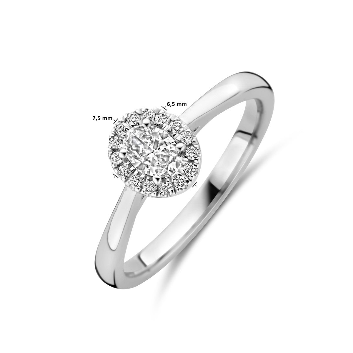 Fantasy Collection Ring lab grown diamant 0.32ct h si 14K witgoud
