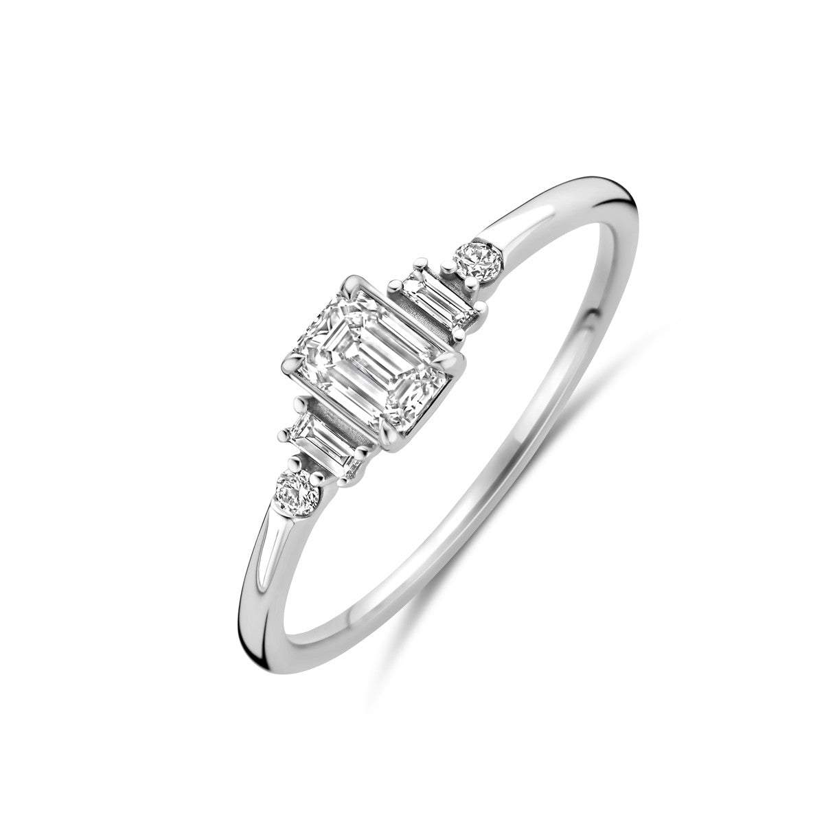 Fantasy Collection Ring lab grown diamant 0.40ct h si 14K witgoud
