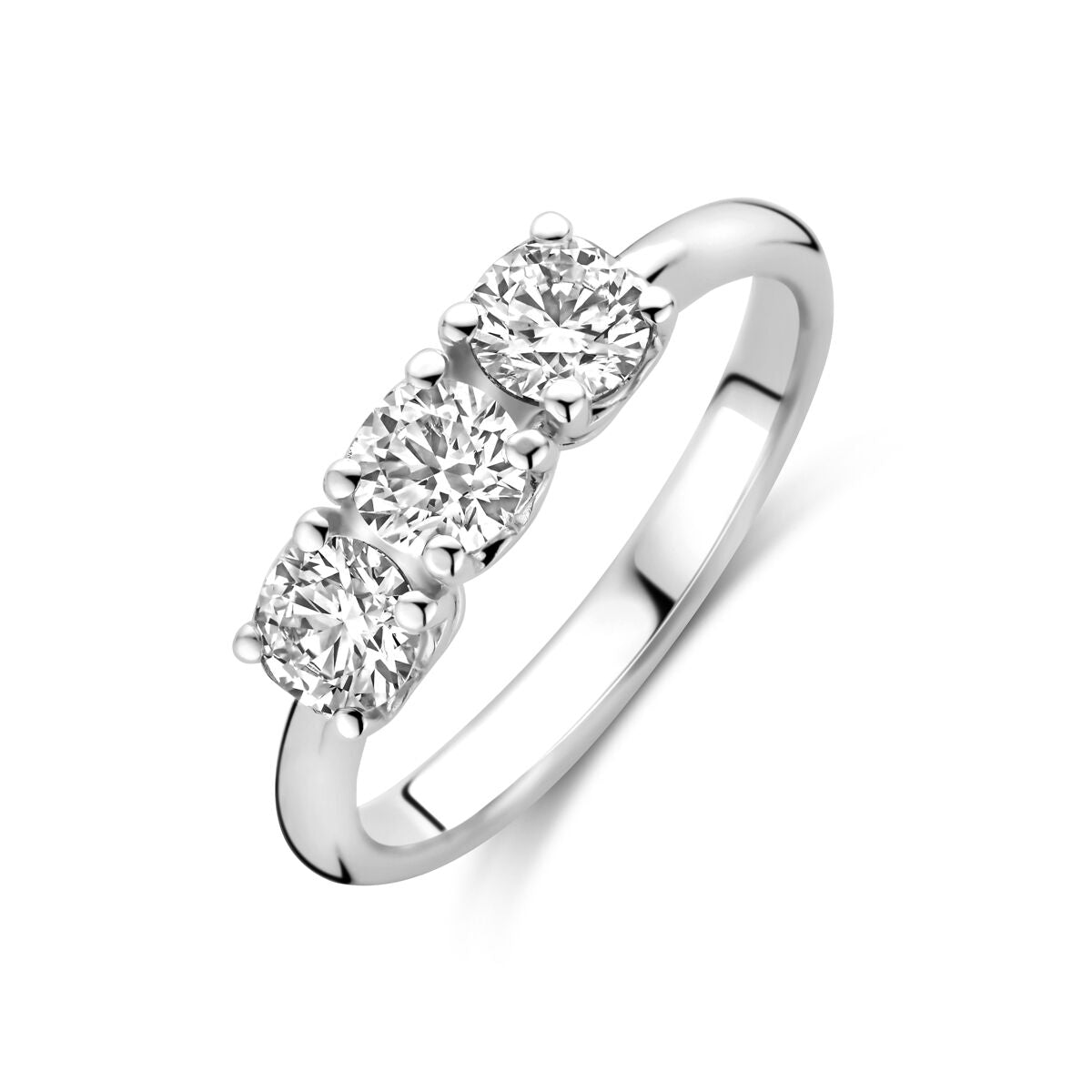 Fantasy Collection Ring trilogie lab grown diamant 0.90ct g vs 14K witgoud