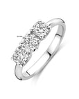 14K witgoud ring trilogie lab grown diamant 0.90ct g vs - 4106397 - PansiteNederland.nl