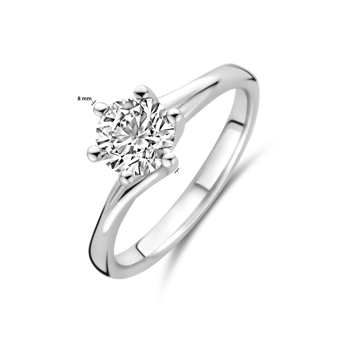 Fantasy Collection Ring lab grown diamant 1.00ct g vs 14K witgoud