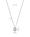 14K Witgoud Collier Druppel Diamant 0.25Ct H Si 41 - 43 - 45 Cm - 4106427 - PansiteNederland.nl