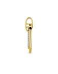 14K bicolor gouden geel/wit hanger diamant 0.08ct h si 20 mm - 4209056 - PansiteNederland.nl