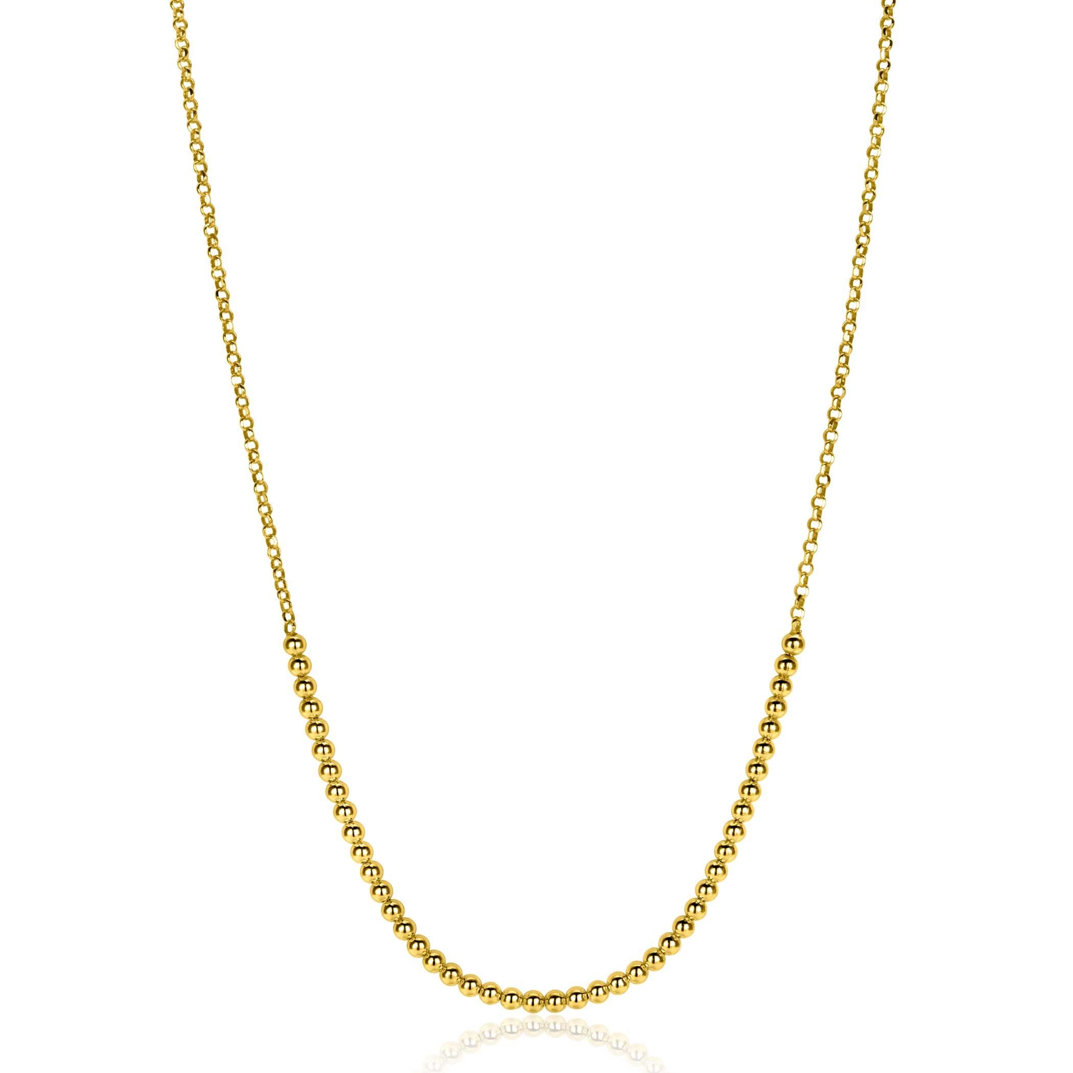 ZINZI Verguld Zilveren Ketting 40-45cm - ZIC2640G