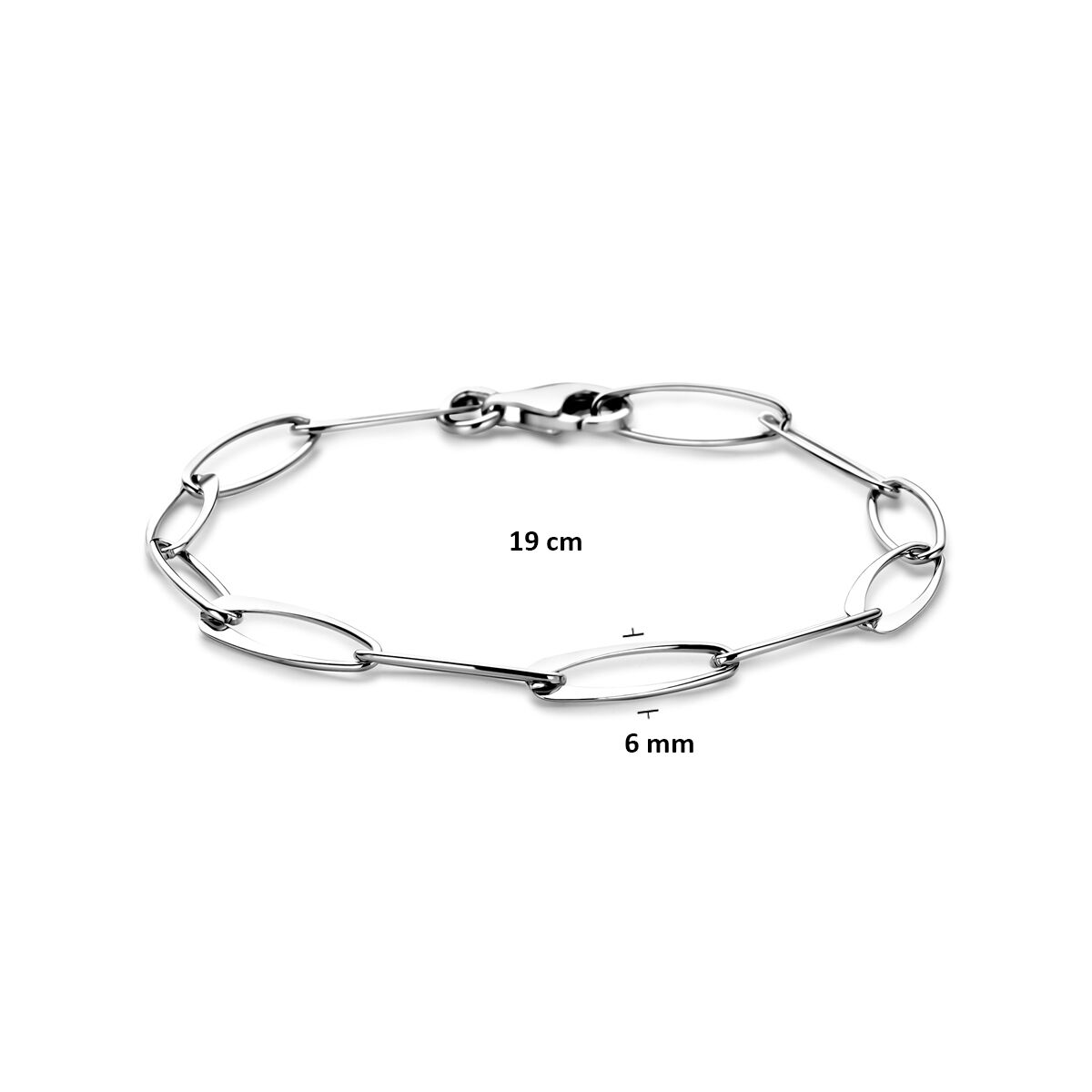 Fantasy Collection Armband anker 6 mm 19 cm zilver