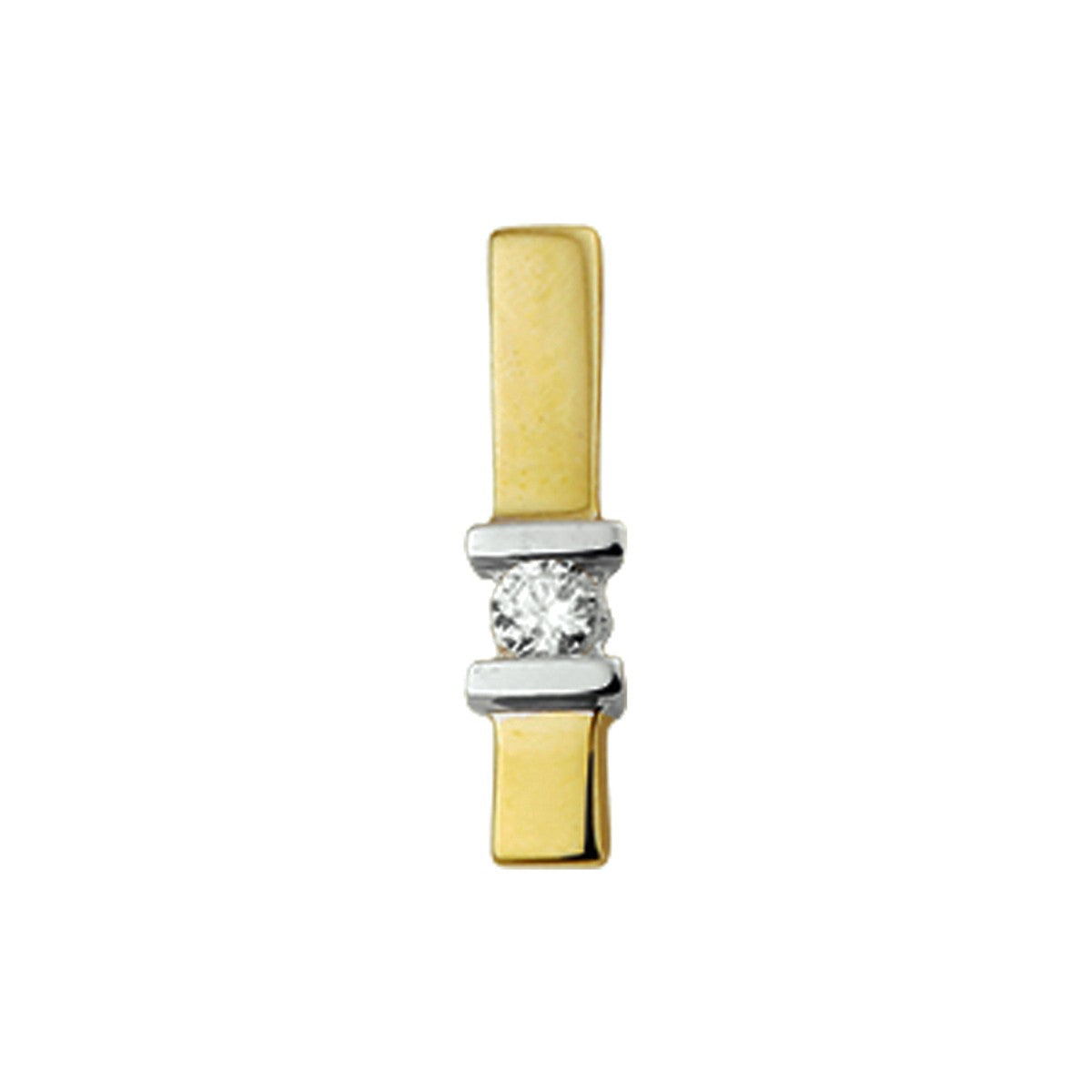 Fantasy Collection Hanger zirkonia 14K bicolor goud
