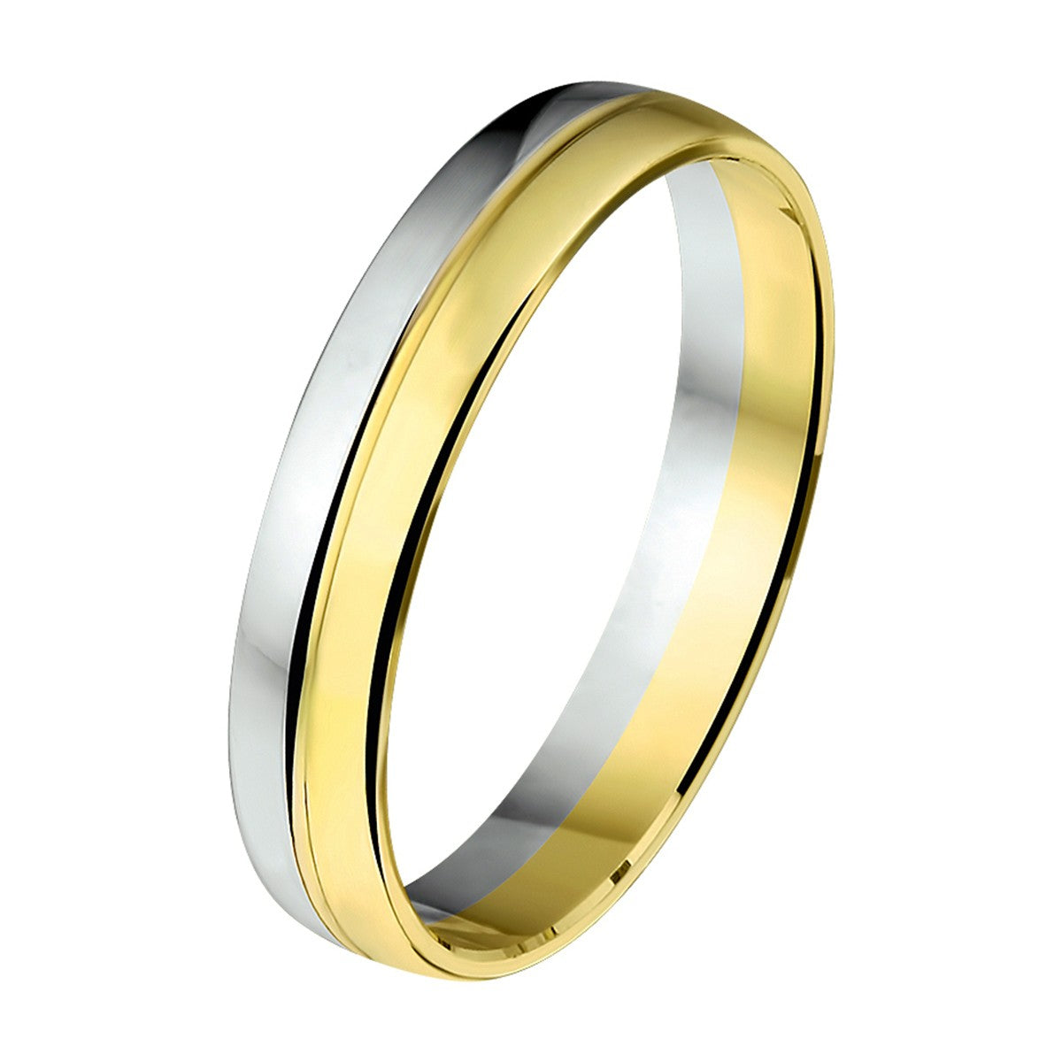 Fantasy Collection Ring a406 - 4 mm 14K bicolor goud