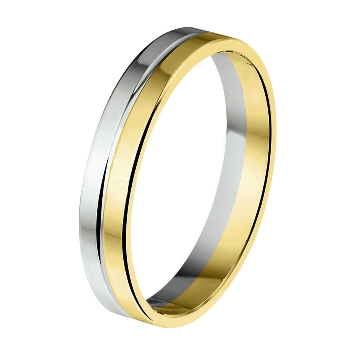Fantasy Collection Ring a410 - 4 mm 14K bicolor goud