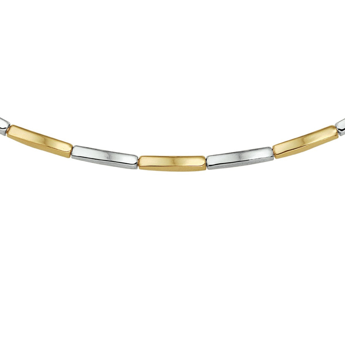 Fantasy Collection Collier platte elementen (choker) 14K bicolor goud - PSN4203691