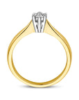 14K Bicolor Geel- En Witgoud Geel/Wit Ring Diamant 0.15Ct H Si 4205204 - PansiteNederland.nl