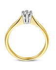 14K Bicolor Geel- En Witgoud Geel/Wit Ring Diamant 0.20Ct H Si 4205209 - PansiteNederland.nl