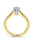 14K Bicolor Geel- En Witgoud Geel/Wit Ring Diamant 0.25Ct H Si 4205214 - PansiteNederland.nl
