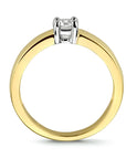 14K Bicolor gouden ring zirkonia - 4205716 - PansiteNederland.nl